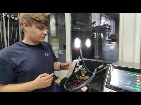 Diagnostics of AC compressor using test bench MS111