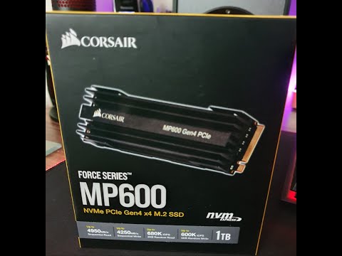 Unboxing & Installation of the Corsair MP600 NVMe M.2 SSD