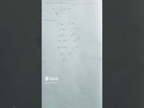 wow 😲 area between y²=4ax and x²=4ay is 16a²/3 #bscmaths #maths  #viral #shorts