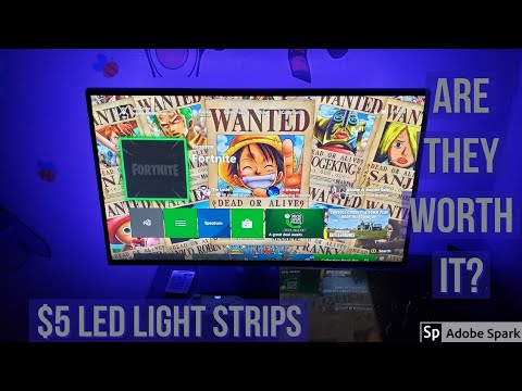 $5 LED Lightstrip From Walmart | Xbox One Gaming Setup