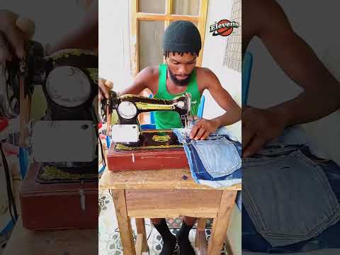 How to customize jeans using patchwork method