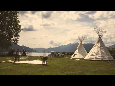 Zeltwelt | Tipi-Aufbau | Camping Miralago Tessin