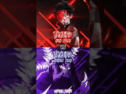 Demon King Tanjiro VS Tanjiro 13th form | Demon slayer |  #fyp #demonslayer #anime #tanjiro
