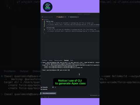 Simplify your Salesforce deployment with Makefile #salesforce #lwc #apex #developer #shorts