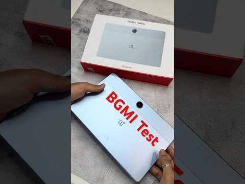 OnePlus Pad Lite BGMI Test with FPS Meter 🔥 Graphics Settings, Battery Drain | BGMI Gameplay #bgmi