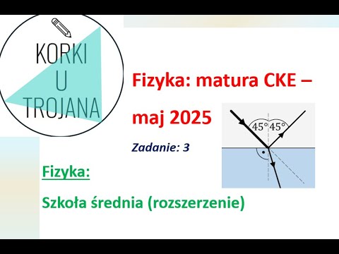 Fizyka - Matura (CKE maj2025): zadanie 3