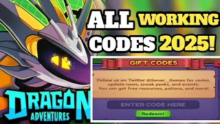ALL UPDATED CODES DRAGON ADVENTURES ROBLOX CODES JUNE 2025