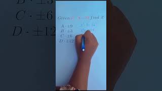 Why Students Get x² - 9 = 72 Wrong #mathtips #algebra #testprep