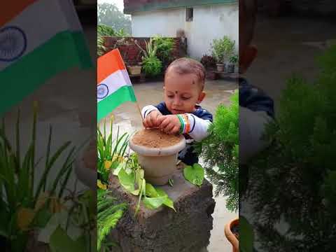 Vande Mataram Chhote se bacche dwara fahraya Gaya  #gittushrivlog