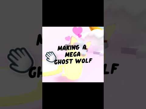 Making Mega Ghost Wolf 🐺 #fyp #robloxadoptmeshorts #robloxadoptmepets #playadoptme #adoptmeedit