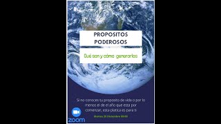 Tu propósito ¿2021? Propósitos poderosos por Fernanda Sánchez EVOLUTION