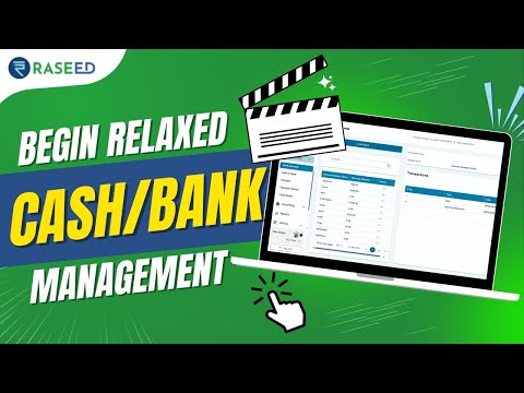 Raseed Cash & Bank Management Demo | Manage Accounts, Cheques & Fixed Assets
