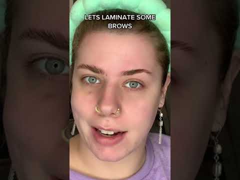 DIY BROW LAMINATION?! Let's Try ELEVATE BROWS!#shorts #browlamination #diybrowlamination #Beautytips