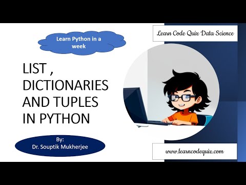 Learn Code Quiz: Data Science | Lists, Dictionaries, and Tuples | Learn Python in a Week