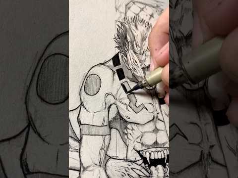 I drew Sukuna in an unserious way. (ASMR)