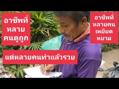 อาชีพที่หลายคนดูถูกแต่หลายคนทำแล้วรวย - อาชีพสร้างรายได้channel