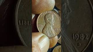 1982 copper pennies 😲#coin #coincollecting 💲💲💲💲💲😲 #currency