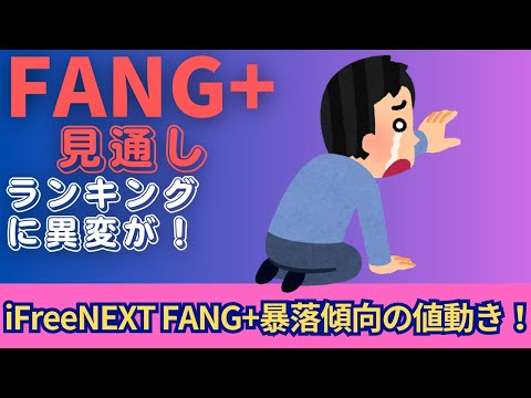 【新NISA】12.30FANG+の見通し｜iFreeNEXT FANG+暴落の値動き！ランキングは大変動！？