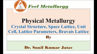 Crystal Structure, space lattices, unit cell, lattice parameters, Bravais lattices/ by SKJ