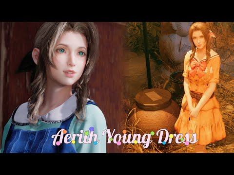 [FF7R]Aerith Young Dress mod showcase