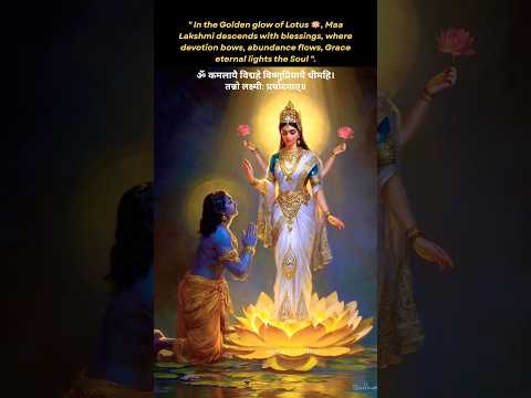 Divine Maa Kamala Lakshmi Mantra | Kamala Gayatri for Wealth, Peace & Prosperity #sanatandharma