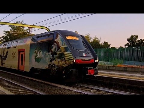 La mitica partenza del ETR521.079 In livrea "The Legend of Zelda Tears of Kingdom!"