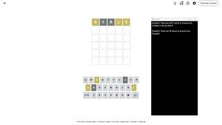 AI Solve New York Times Daily Wordle Puzzle 1,694 (Hard Mode): 2/7/2026