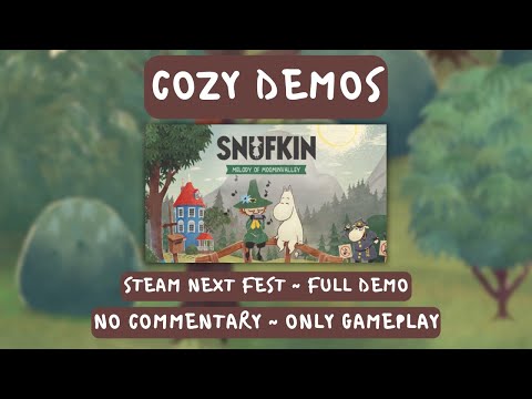 THE CUTEST GAME EVER | Snufkin Melody of Moominvalley | Cozy Game Demos (Non Commentary)