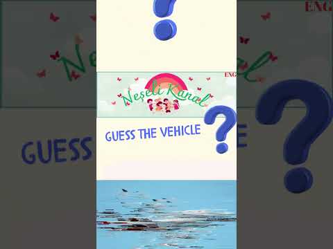 Guess the Vehicle 5-6 Years Educational Video #5years #KidsShorts #YouTubeShorts #gameforkids