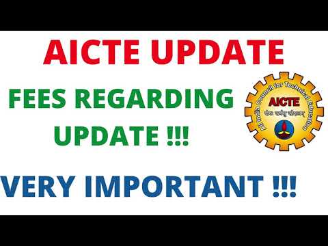 AICTE UPDATE | vtu updates today | FEES REGARDING UPDATE FROM AICTE !!!
