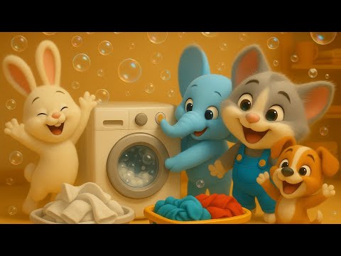 Laundry Day! | Fun Cleaning Song for Kids | Learn & Sing with @BrushyBoom 🎵