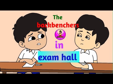 the backbenchers in exam hall  || funny exam situation || cartoon
