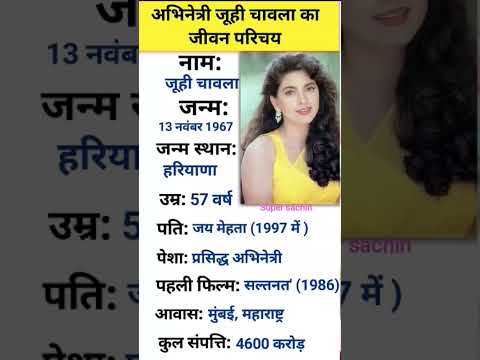 अभिनेत्री जूही चावला का जीवन परिचय