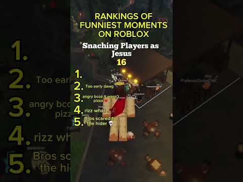 RANKINGS OF FUNNIEST MOMENTS IN ROBLOX #shorts #roblox #funny #ranked #games #memes