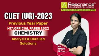 Cracking CUET UG 2023: Analyzing Previous Year Question Papers of Chemistry with Solutions !