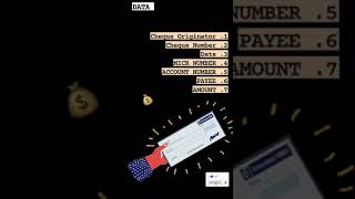 Data Element Of A Bank Cheque 🏦