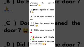 Check Your English Skills 🇬🇧 | #yt #quiz #game  #choosetheright #funandlearning #funandlearn