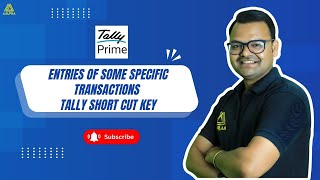 Entries of Specific Accounting Transactions  | Best Tally Classes in Raipur| Aalpha Global Institute
