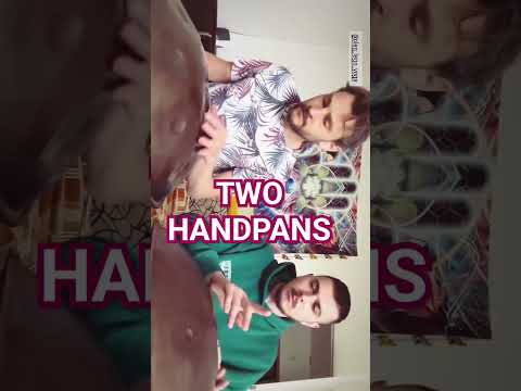 meeting of two Handpans #music #relaxation #handpan #meditation #healingmusic #percussion #shorts