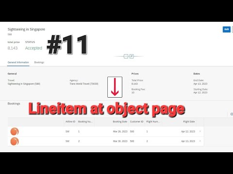 Display Lineitem Data at Fiori Object Page|Parent-Child Entity using CDS  RAP ABAP UI Annotations.