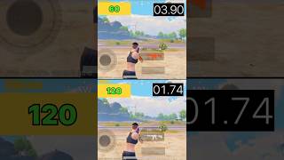 120 FPS VS 60 FPS BGMI TEST ll 120 fps vs 60 Fps Differenece
