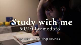 A Realistic Study Session | 1 Hour 20 Minutes | Pomodoro 50/10/20