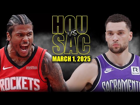 Sacramento Kings vs Houston Rockets Full Game Highlights - March 1, 2025 | NBA Regular Season