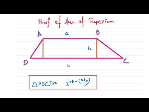 Proof || Area Of Trapezium || How To Prove #viral #mathematics