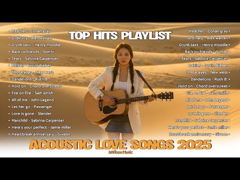 Top 20 English Hits Playlist 2025 💞|| Sabrina Carpenter, Favorite lesson ~ Acoustic Love Songs 2025