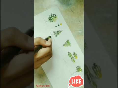 How to Draw branches of Trees!!🌲#shorts#treedrawing#tree