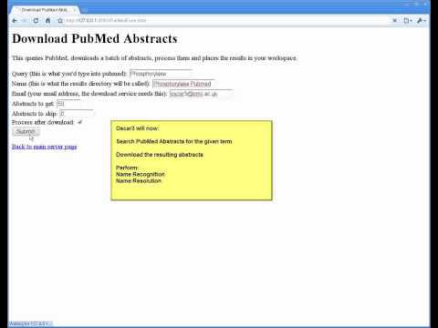 Chemical text mining using OSCAR