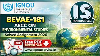 Free BEVAE-181 Solved Assignment English Medium 2026