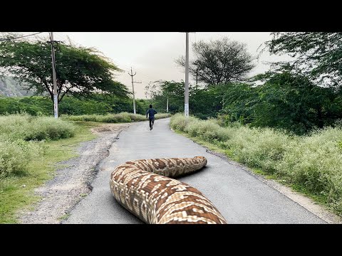 Anaconda Snake And Dinosaurs Attack In Real Life HD Video | Vikku Films