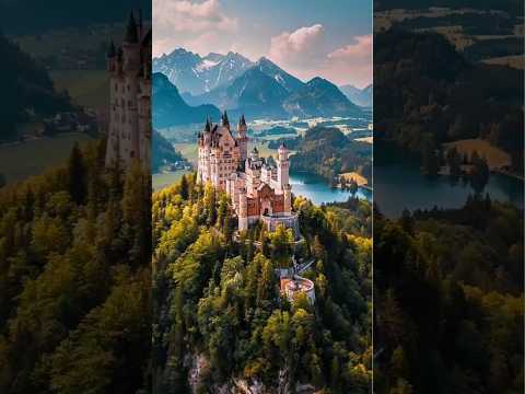 🏰✨ Neuschwanstein: Germany’s Real-Life Fairytale Castle 🌲❄️ #shorts #wondersoftheworld